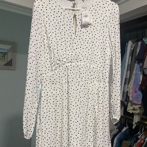 NWT short polka dot dress size medium